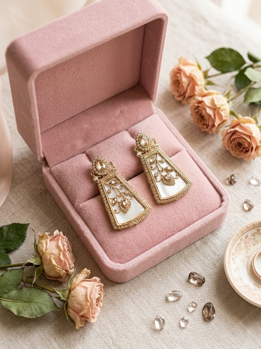 Pearl Bloom Statement Earrings