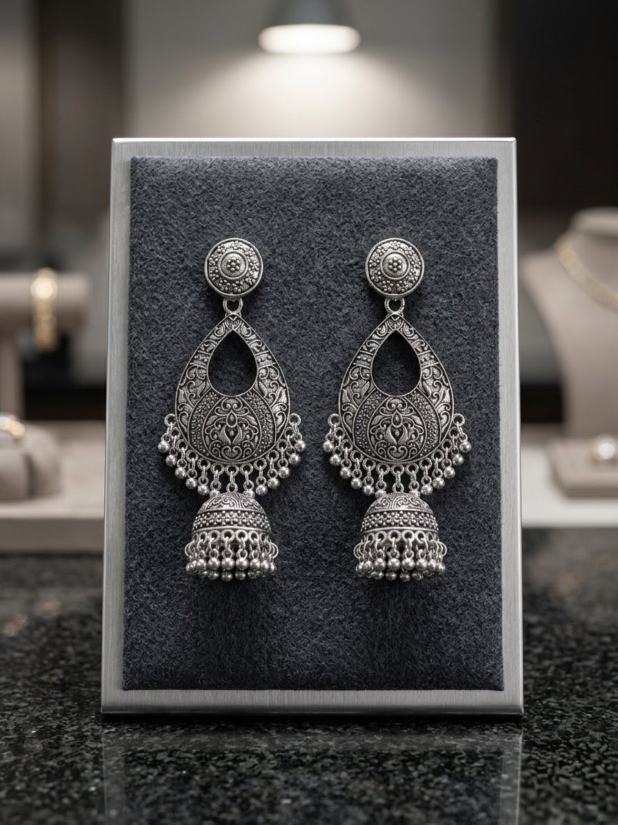 Noor Teardrop Jhumkas