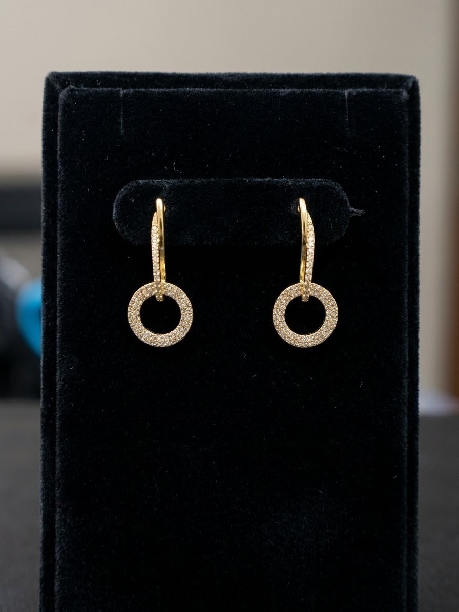 Halo Spark Drop Earrings