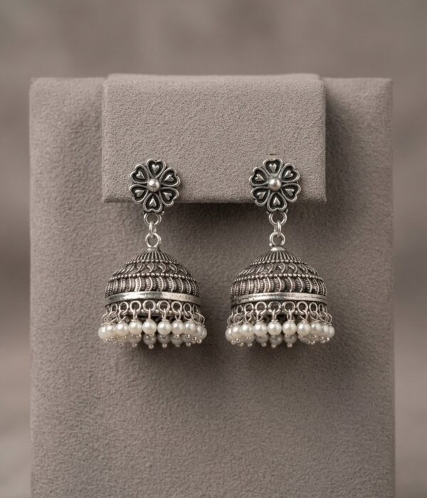 Heartloom Pearl Jhumkas