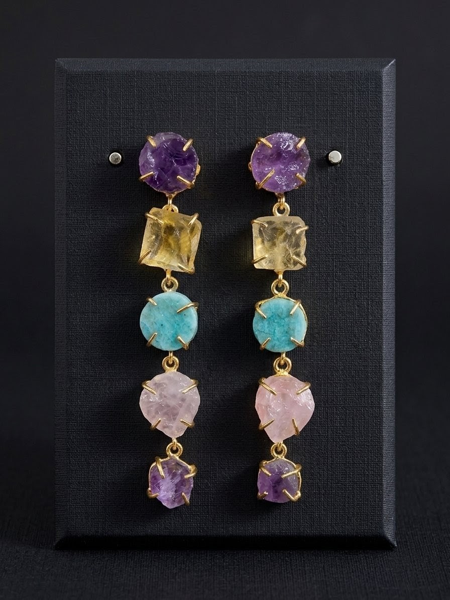 Pastel Prism Drop Earrings