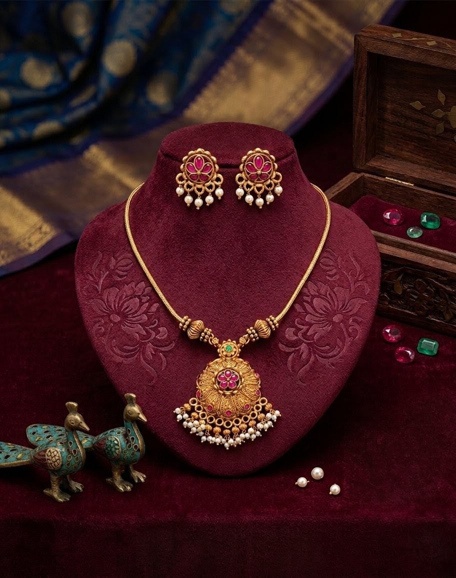 Anvika Pendant Jewellery Set
