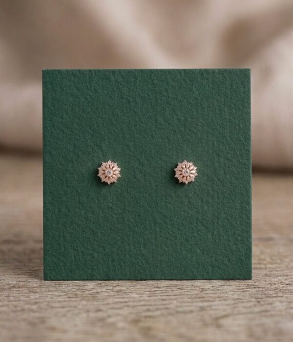 Radiant Floral Stud Earrings