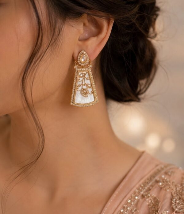 Pearl Bloom Statement Earrings