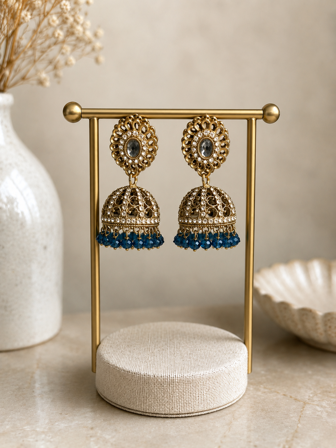Eterna Bloom Jhumkas