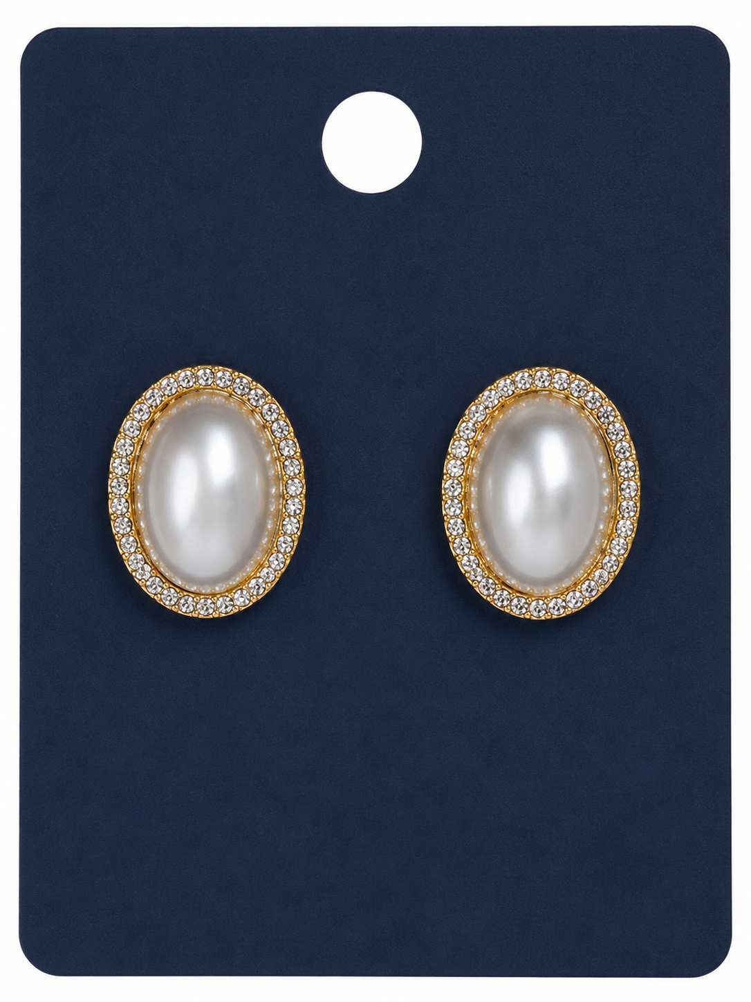 Pearl Grace Oval Studs