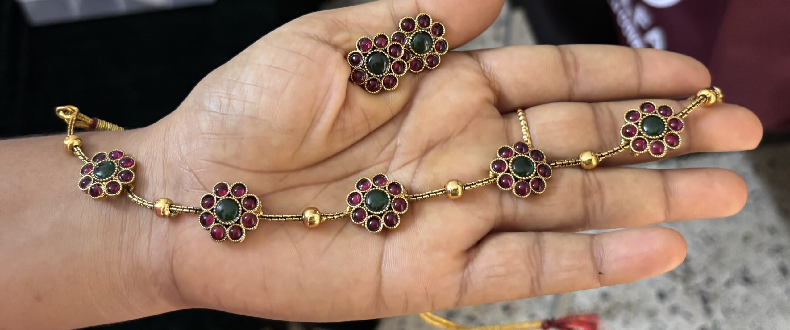 Navarasa Bloom Antique Choker Set