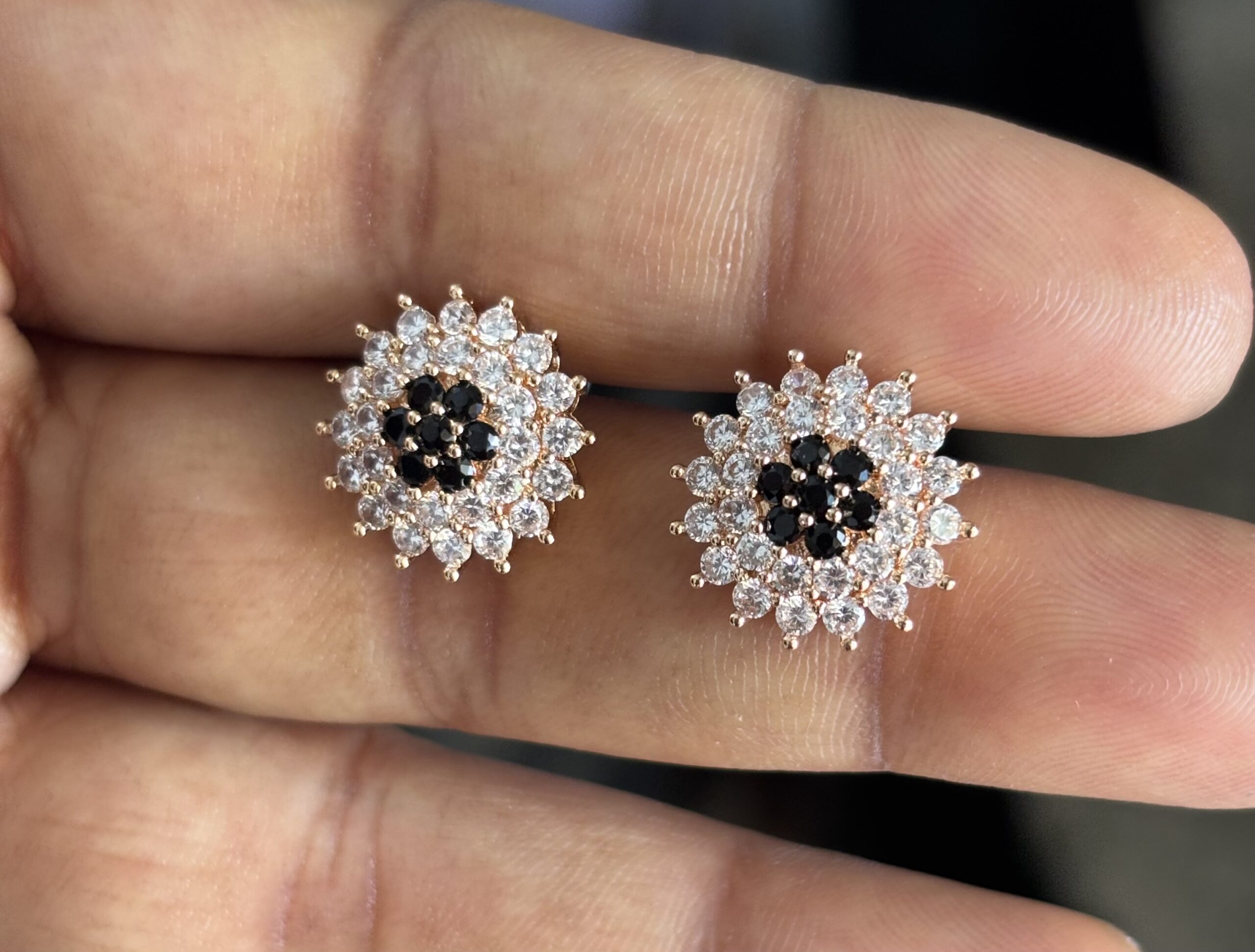 Noir Bloom Studs