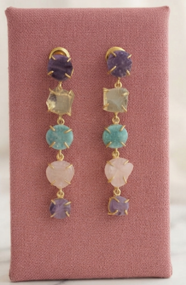 Pastel Prism Drop Earrings
