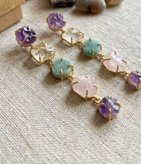 Pastel Prism Drop Earrings
