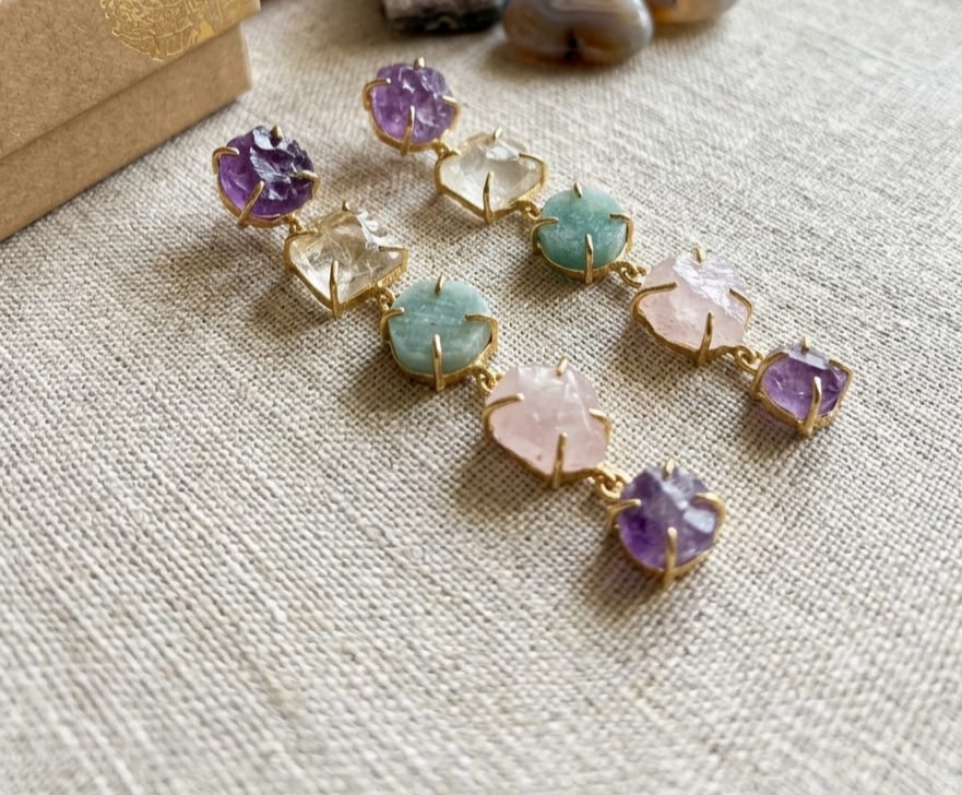 Pastel Prism Drop Earrings