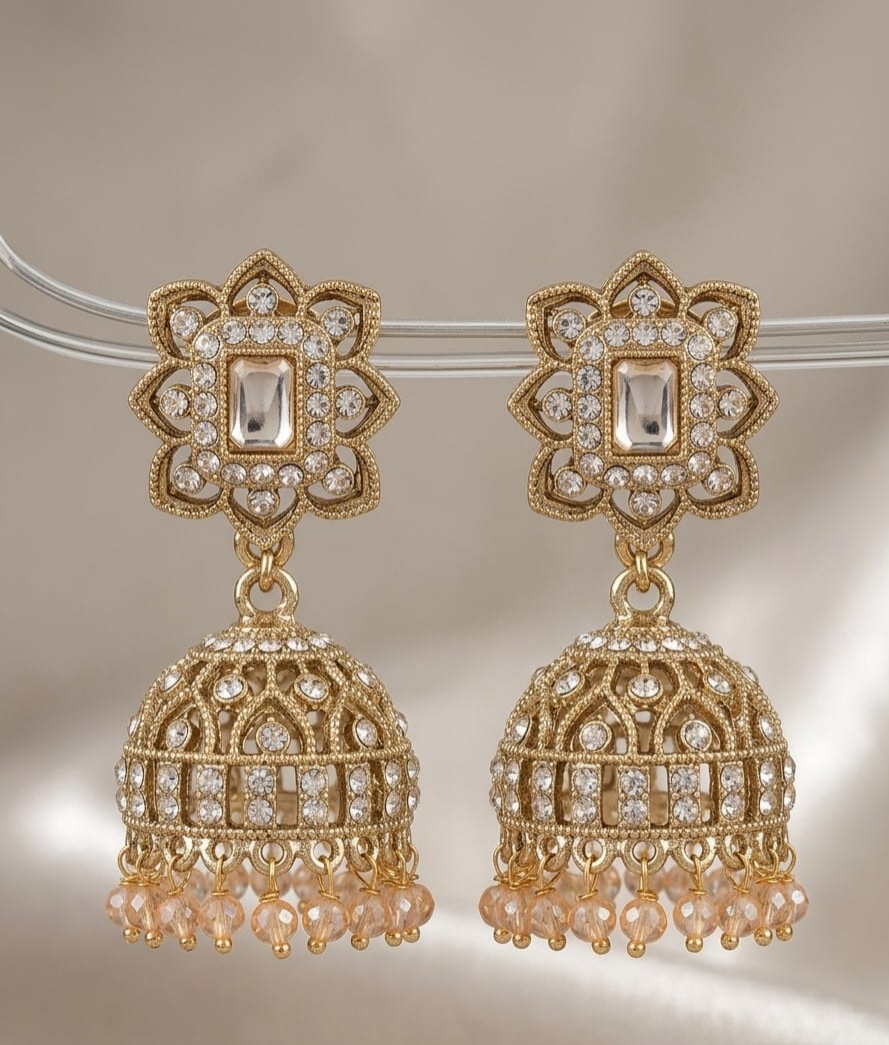 Regal Bloom Jhumkas