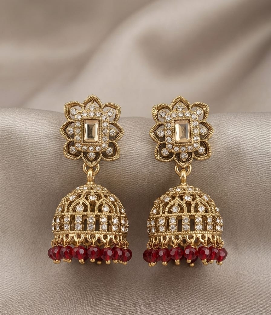 Regal Bloom Jhumkas