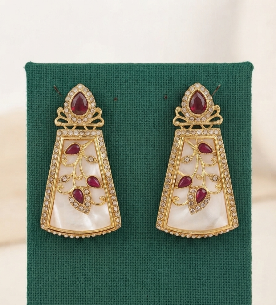 Pearl Bloom Statement Earrings