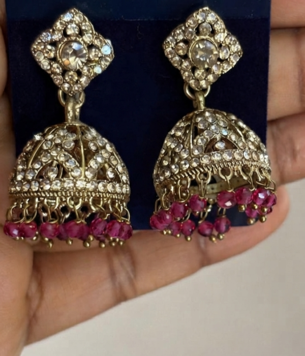 Lustre Dome Jhumkas