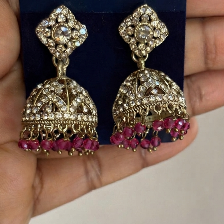 Lustre Dome Jhumkas