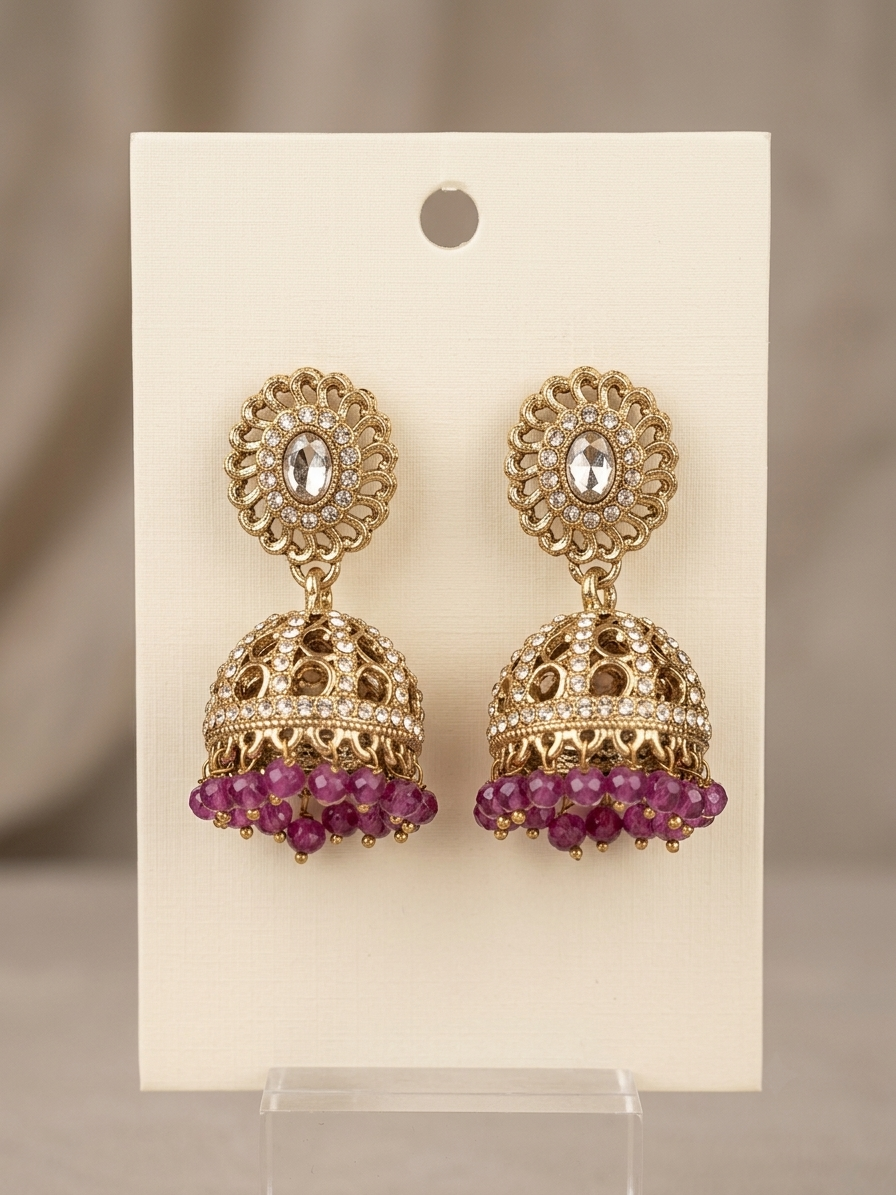 Eterna Bloom Jhumkas