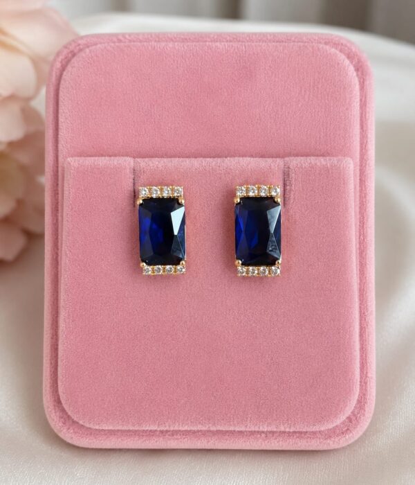 Midnight Sapphire Studs
