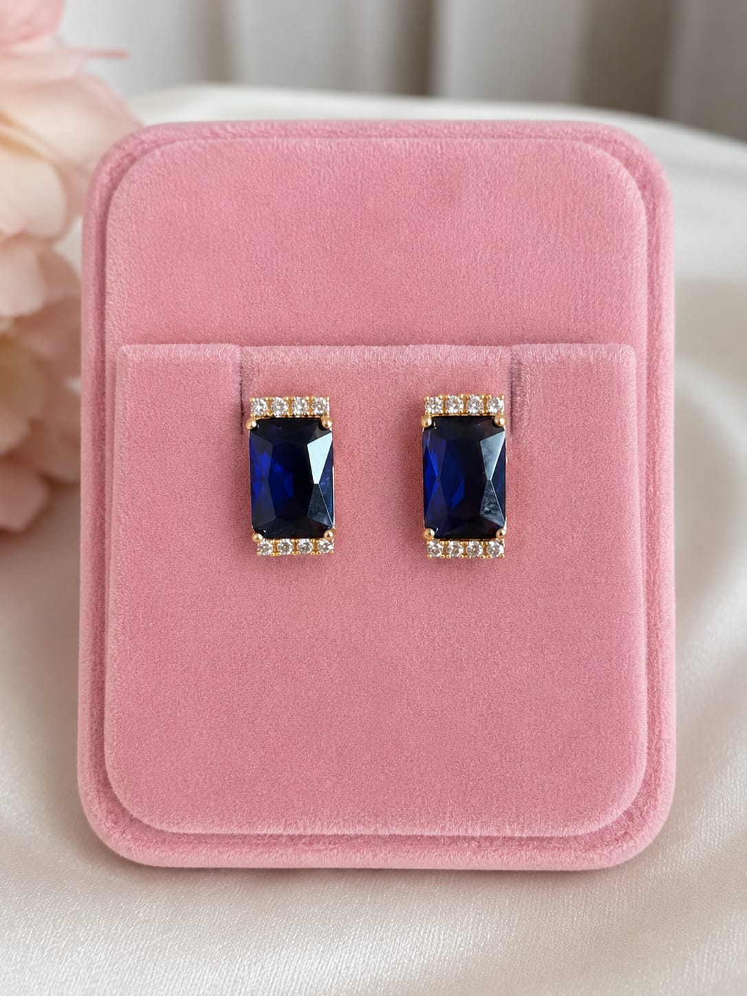 Midnight Sapphire Studs