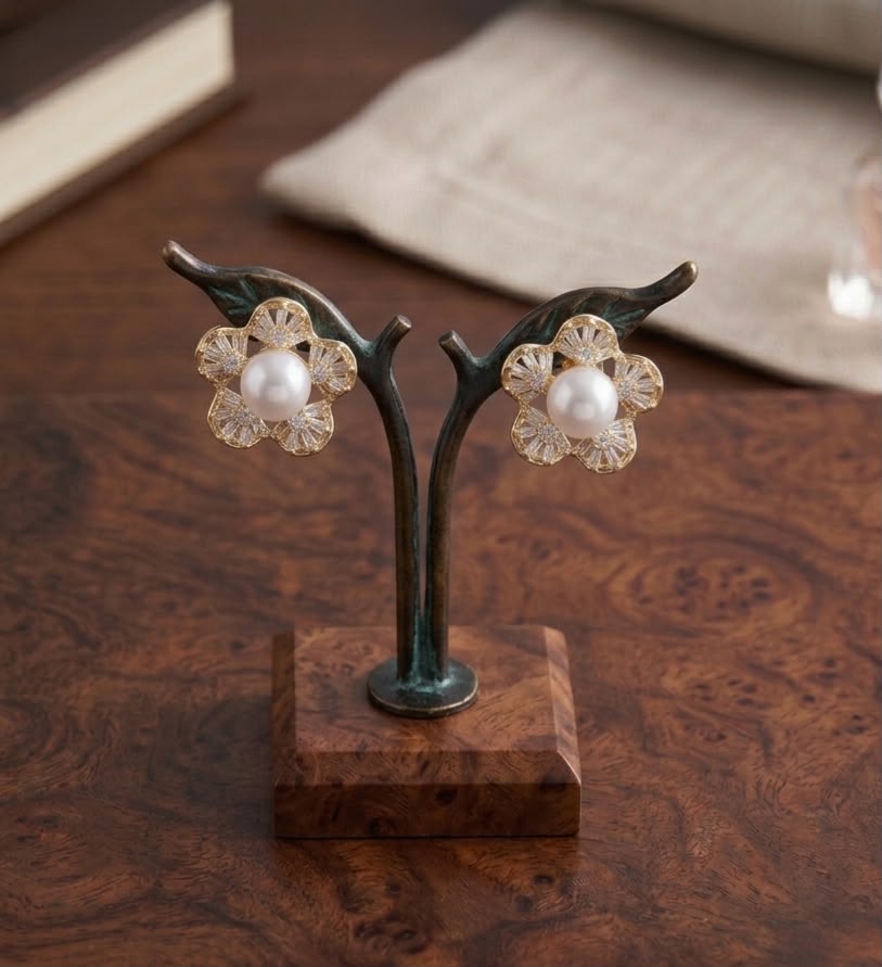Moonlit Blossom Earrings