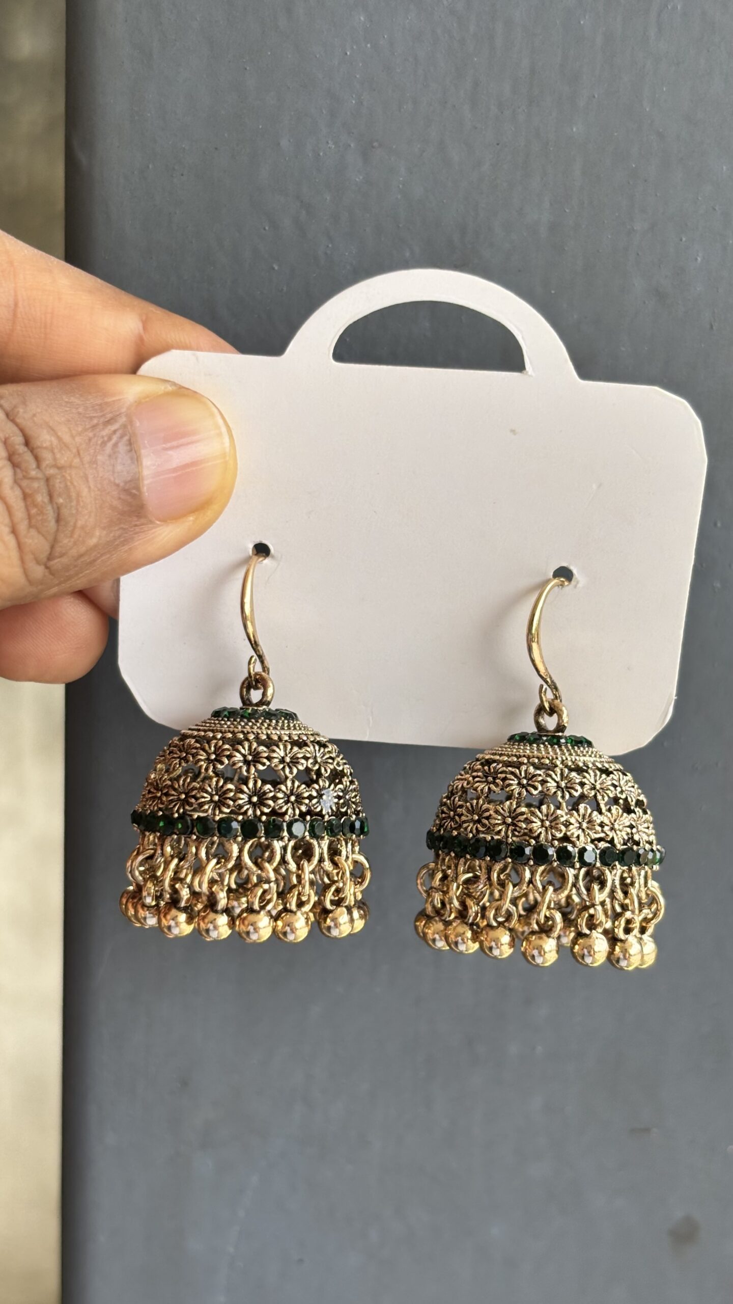 Rangoli Nakashi Jhumka