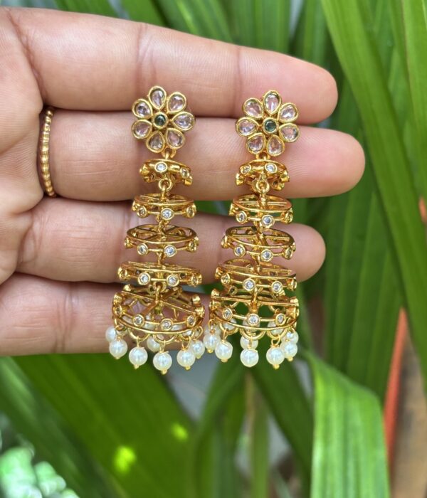 Tara Layered Jhumkas