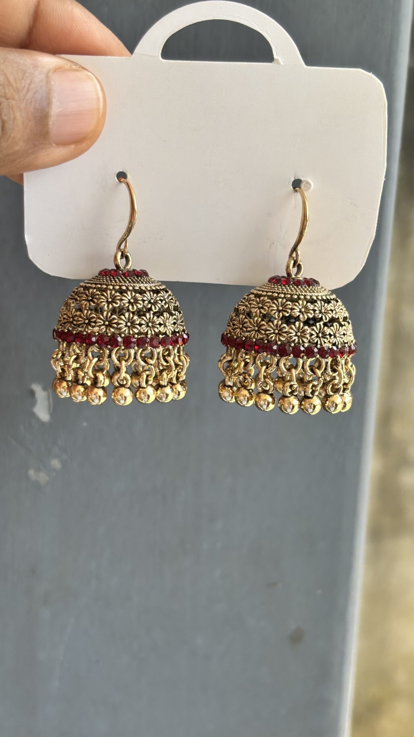 Rangoli Nakashi Jhumka
